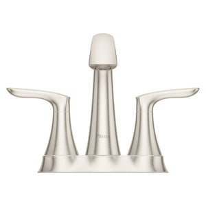 Weller Centerset Two-Handle Bathroom Faucet in Brushed Nickel