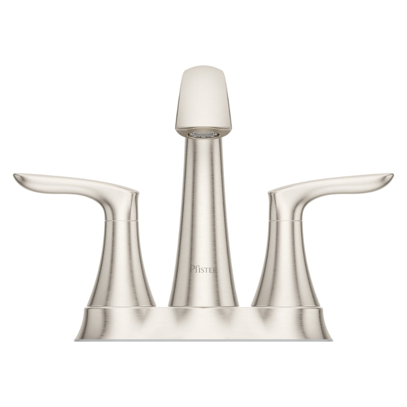 Weller Centerset Two-Handle Bathroom Faucet in Brushed Nickel
