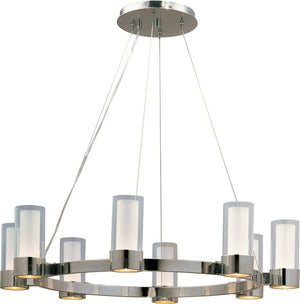 Silo 32' 8 Light Single-Tier Chandelier in Polished Chrome