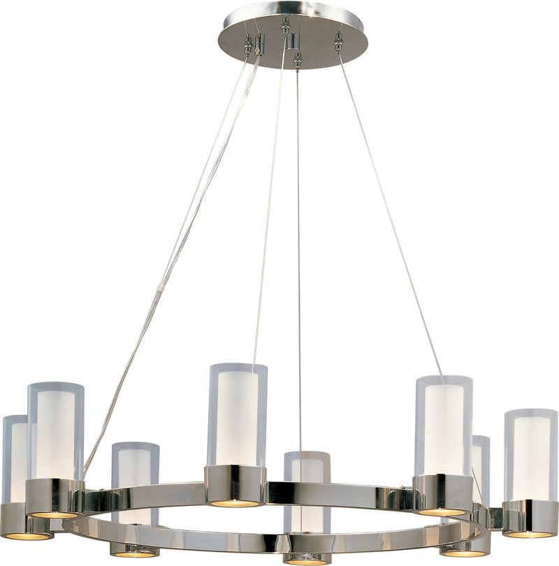 Silo 32' 8 Light Single-Tier Chandelier in Polished Chrome