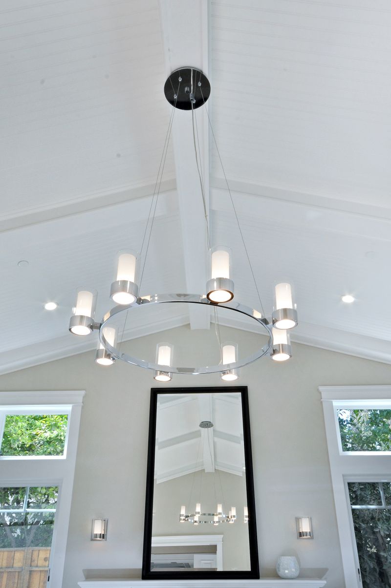 Silo 32' 8 Light Single-Tier Chandelier in Polished Chrome