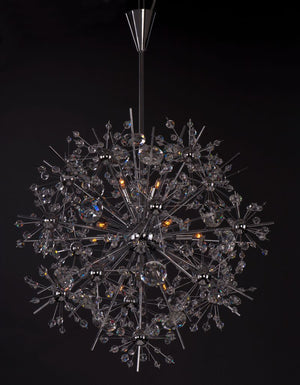 Starfire 22' 1 Single Light Single-Tier Chandelier in Polished Chrome