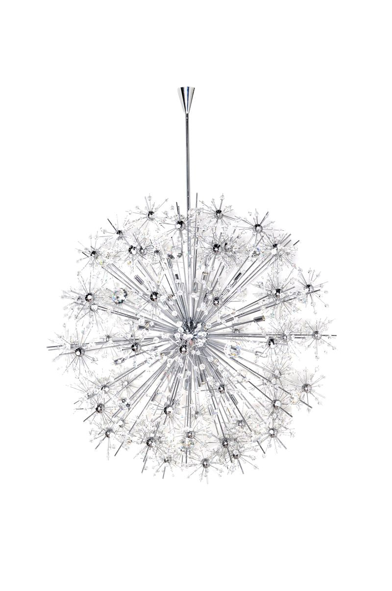 Starfire 44' 40 Light Single-Tier Chandelier in Polished Chrome
