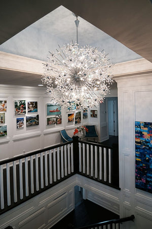 Starfire 44' 40 Light Single-Tier Chandelier in Polished Chrome