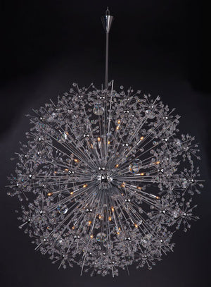 Starfire 44' 40 Light Single-Tier Chandelier in Polished Chrome