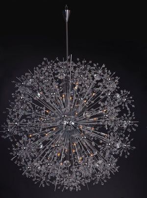 Starfire 44' 40 Light Single-Tier Chandelier in Polished Chrome