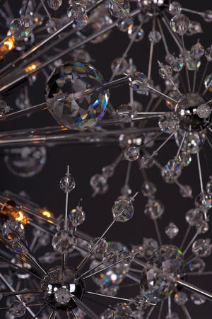 Starfire 44' 40 Light Single-Tier Chandelier in Polished Chrome