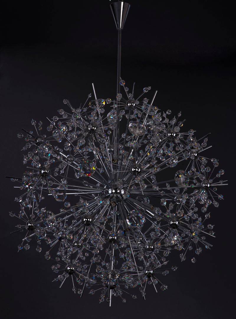 Starfire 32' 18 Light Single-Tier Chandelier in Polished Chrome