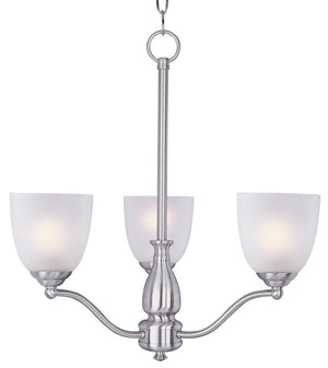 Stefan 21' 3 Light Single-Tier Chandelier in Satin Nickel