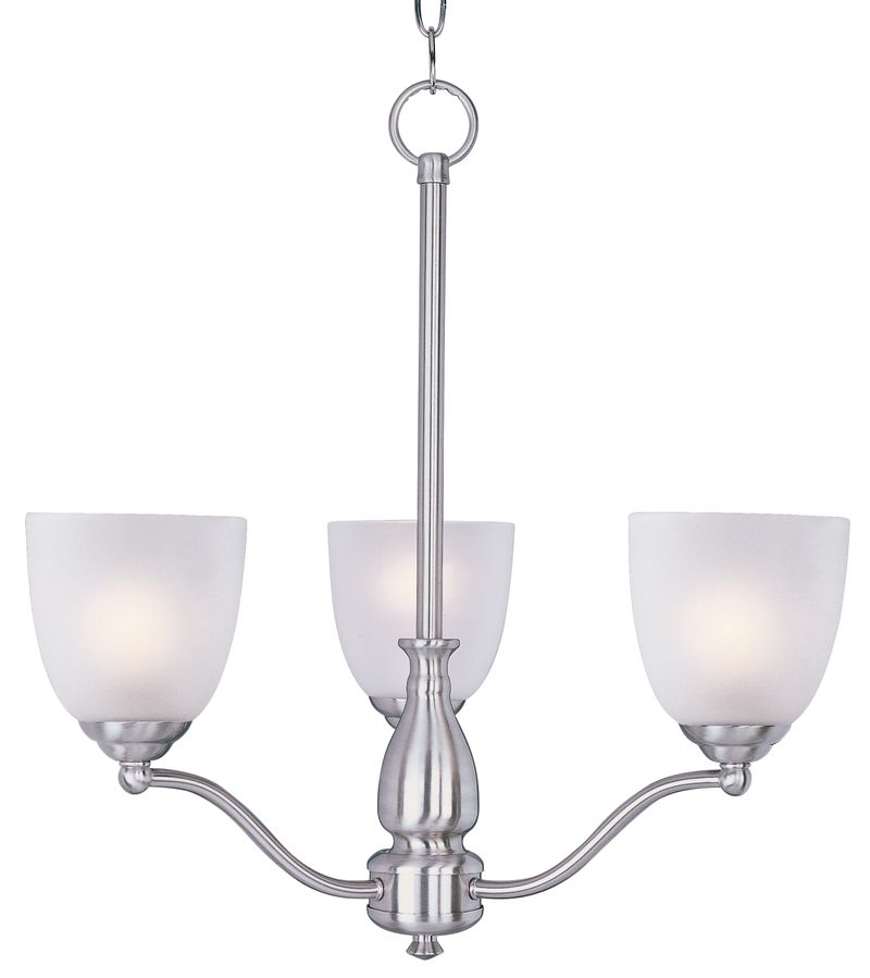 Stefan 21' 3 Light Single-Tier Chandelier in Satin Nickel