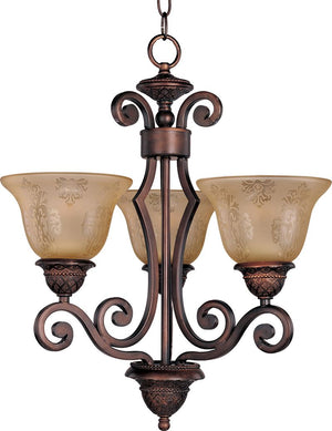 Symphony 19' 3 Light Mini-Chandelier in Oil Rubbed Bronze