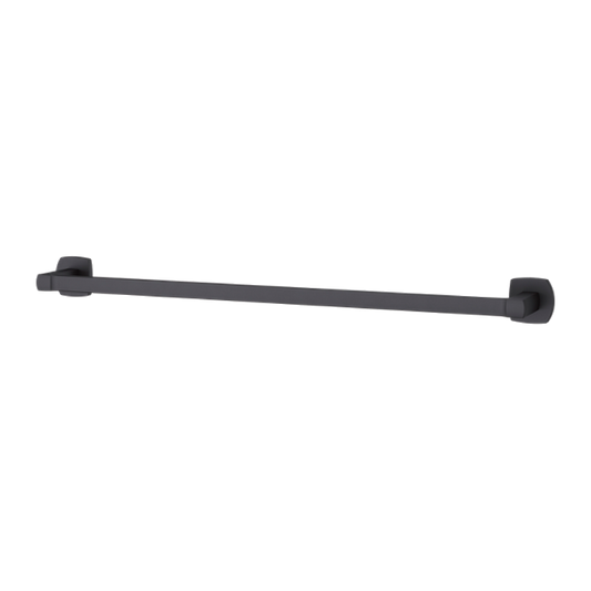Deckard 26.06" Flat Square Towel Bar in Matte Black