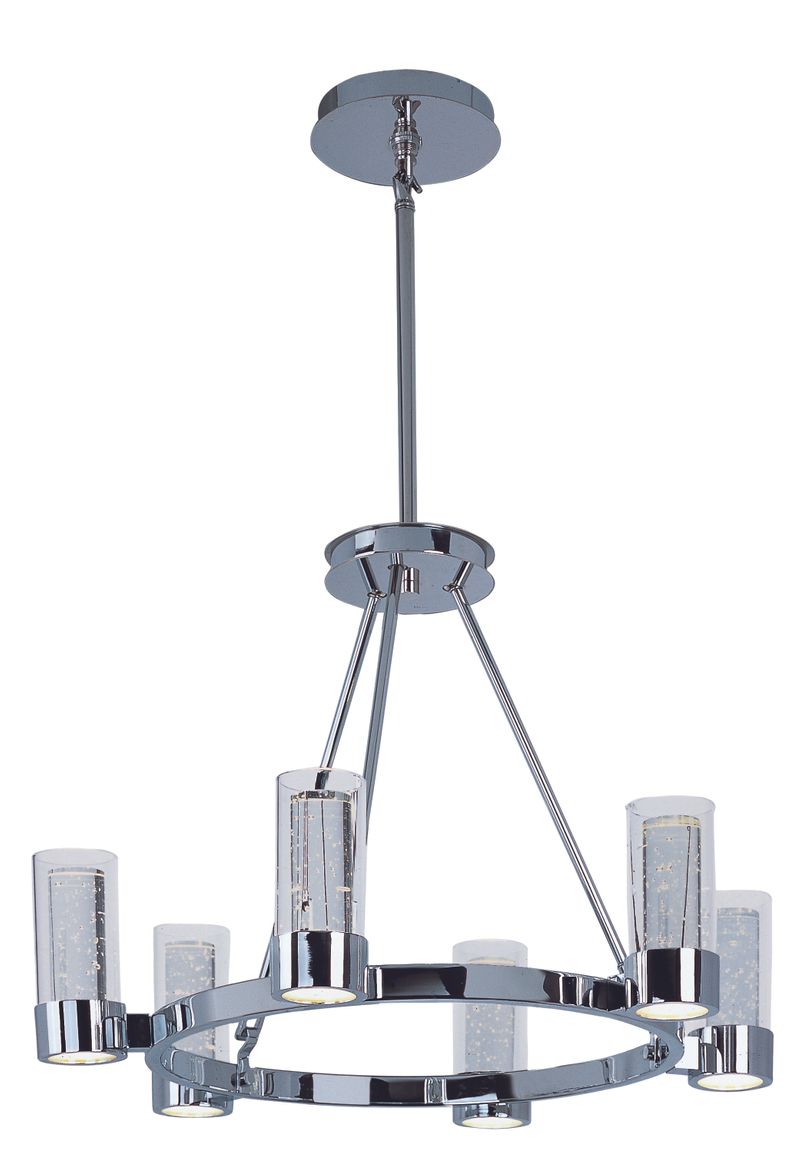 Sync 27.25' 12 Light Single-Tier Chandelier in Polished Chrome