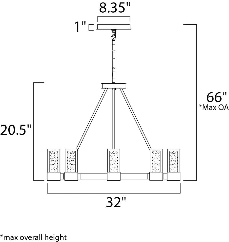 Sync 32' 16 Light Single-Tier Chandelier in Polished Chrome