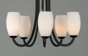 Taylor 27.5' 5 Light Chandelier in Textured Black