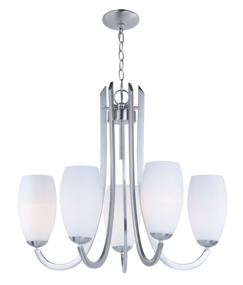 Taylor 27.5' 5 Light Chandelier in Satin Nickel
