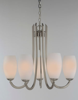 Taylor 27.5' 5 Light Chandelier in Satin Nickel