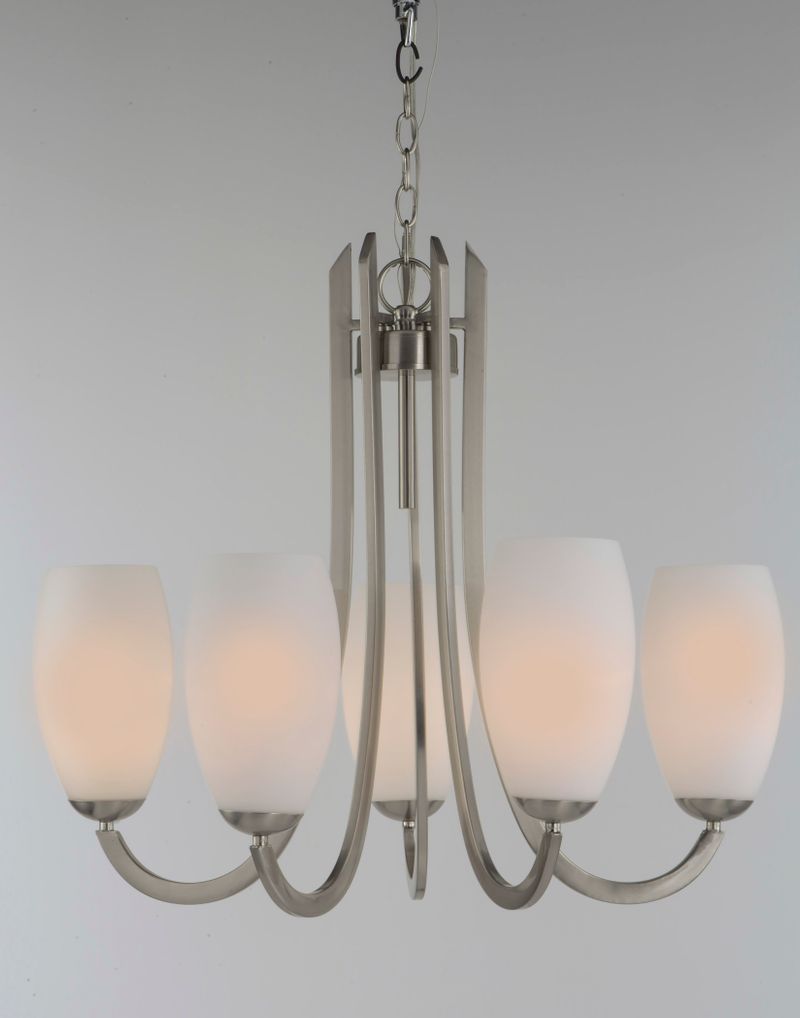 Taylor 27.5' 5 Light Chandelier in Satin Nickel