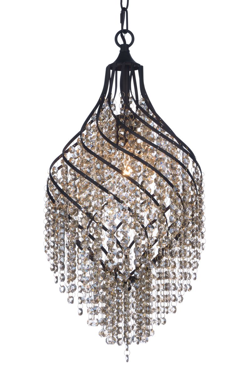 Twirl 11.5' Single Light Chandelier in Oil Rubbed Bronze