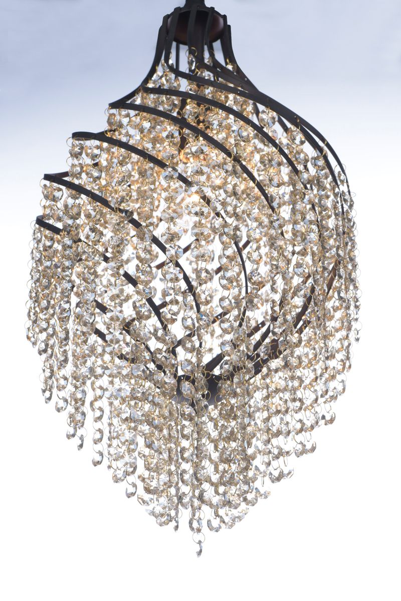 Twirl 11.5' Single Light Chandelier in Oil Rubbed Bronze