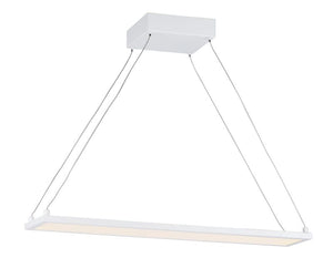Wafer 24' Single Light Linear Pendant in White