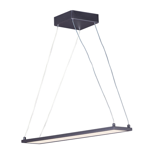 Wafer 24" Single Light Linear Pendant in Bronze