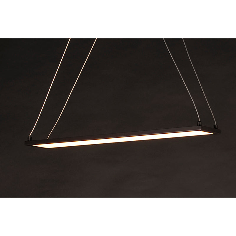 Wafer 24' Single Light Linear Pendant in Bronze