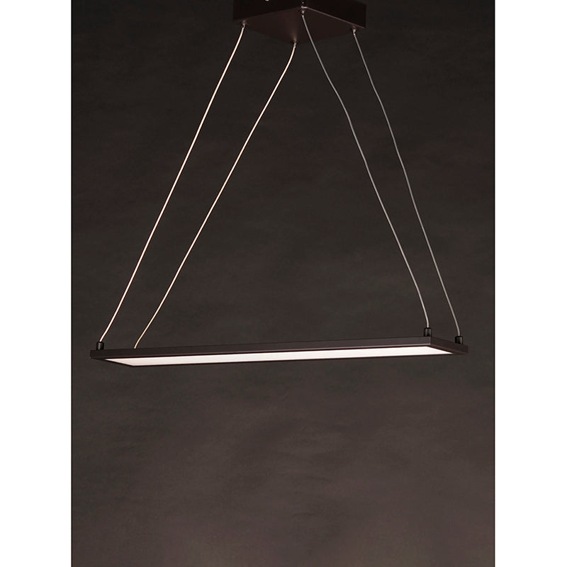 Wafer 24' Single Light Linear Pendant in Bronze