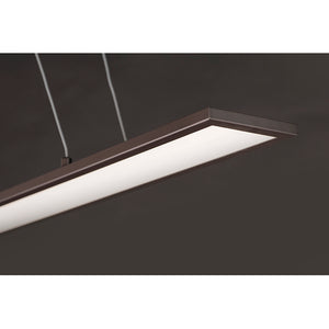 Wafer 24' Single Light Linear Pendant in Bronze