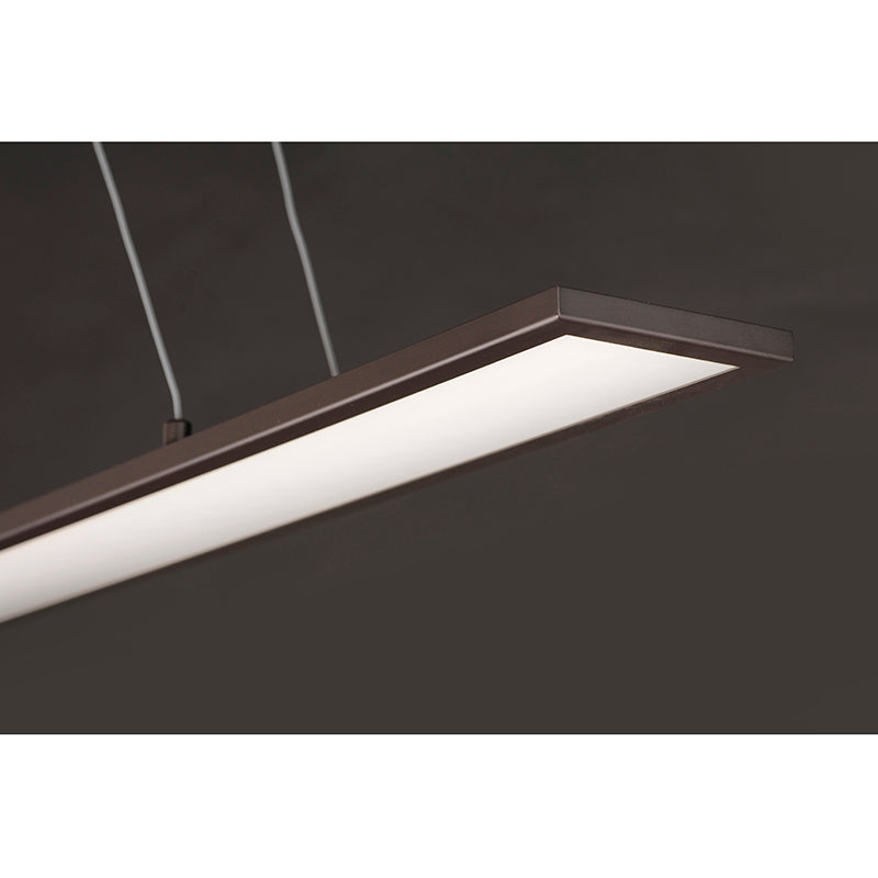 Wafer 24' Single Light Linear Pendant in Bronze