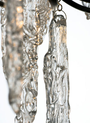 Willow 22' 1 Single Light Single-Tier Chandelier in Silver Gold