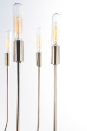 Willsburg 35' 12 Light Single-Tier Chandelier in Polished Nickel