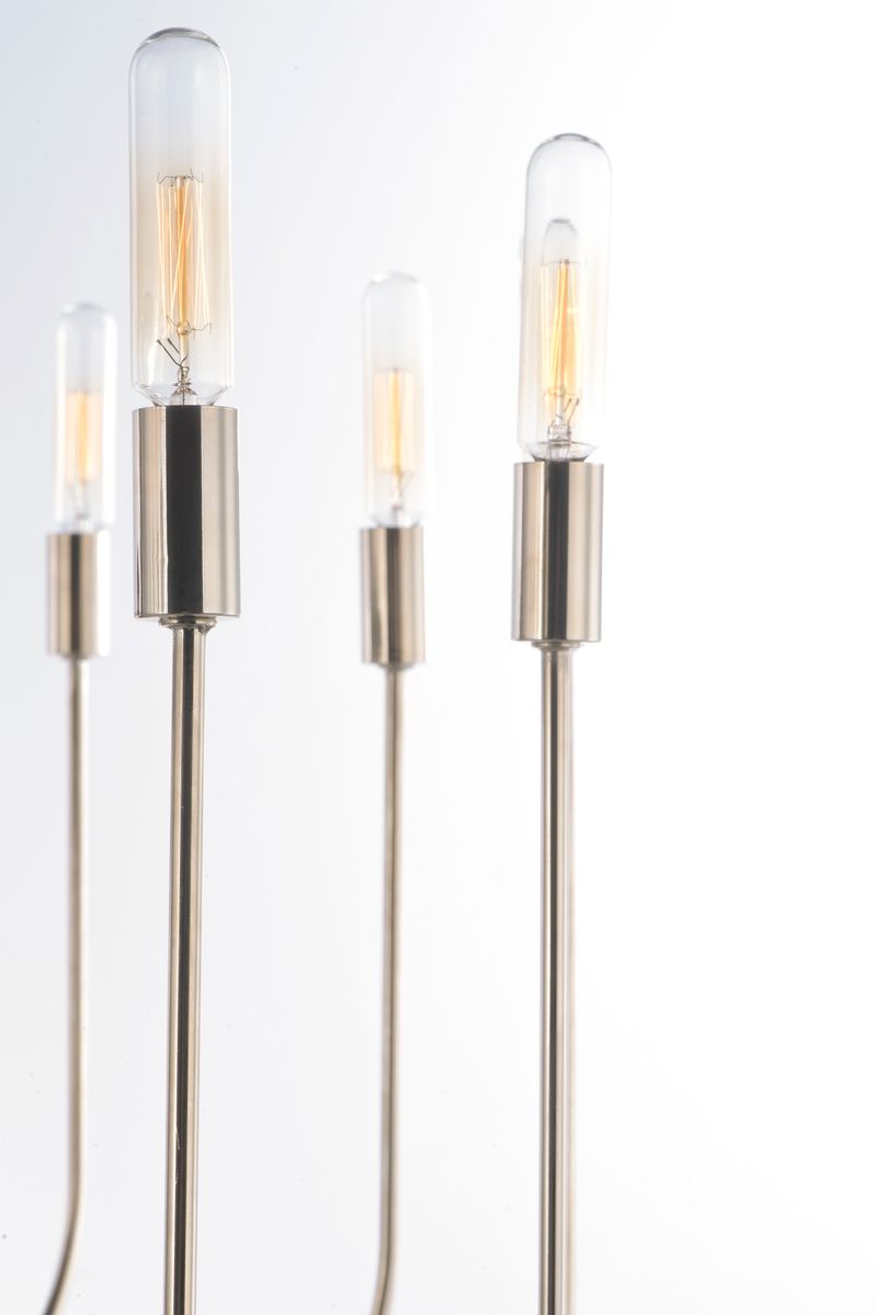 Willsburg 35' 12 Light Single-Tier Chandelier in Polished Nickel