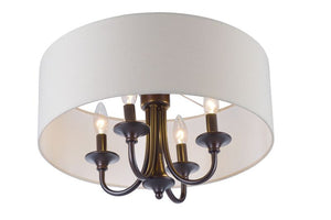 Bongo 18' 4 Light Single Pendant in Oil Rubbed Bronze