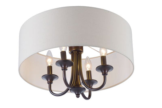 Bongo 18" 4 Light Single Pendant in Oil Rubbed Bronze