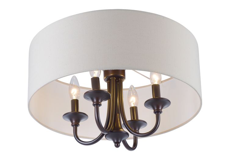 Bongo 18' 4 Light Single Pendant in Oil Rubbed Bronze