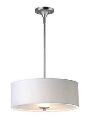Bongo 18' 3 Light Single Pendant in Satin Nickel