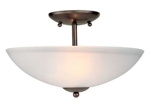 Logan 13' 2 Light Semi-Flush Mount in Oil Rubbed Bronze