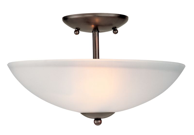 Logan 13' 2 Light Semi-Flush Mount in Oil Rubbed Bronze