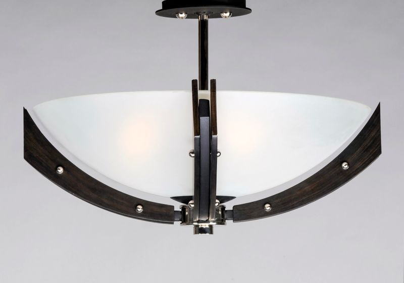 Merge 21.75' 4 Light Multi-Light Pendant in Black and Wenge