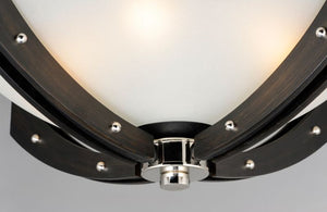 Merge 21.75' 4 Light Multi-Light Pendant in Black and Wenge