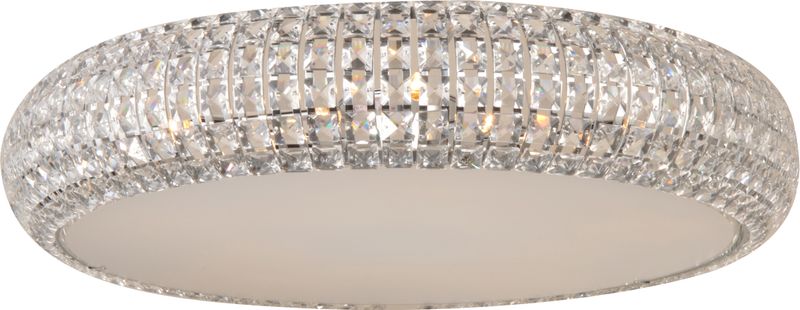 Bijou 13' 4 Light Flush Mount in Polished Chrome