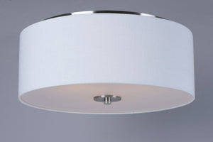 Bongo 18' 3 Light Flush Mount in Satin Nickel