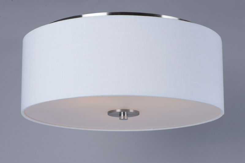 Bongo 18' 3 Light Flush Mount in Satin Nickel