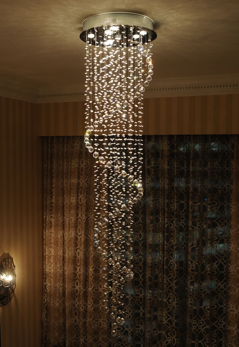 Cascada 23.5' 9 Light Flush Mount in Polished Chrome