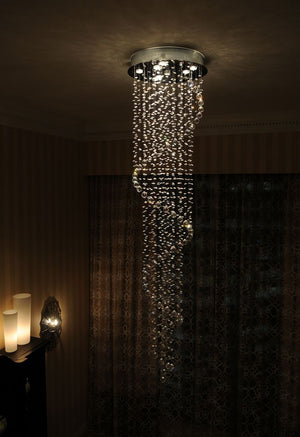 Cascada 23.5' 9 Light Flush Mount in Polished Chrome