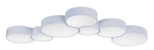 Cells 13' Single Light Flush Mount in Matte White