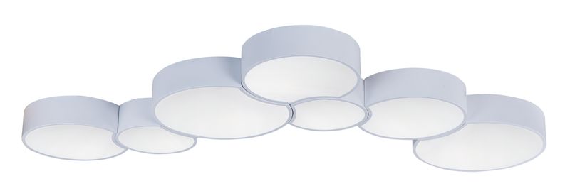 Cells 13' Single Light Flush Mount in Matte White