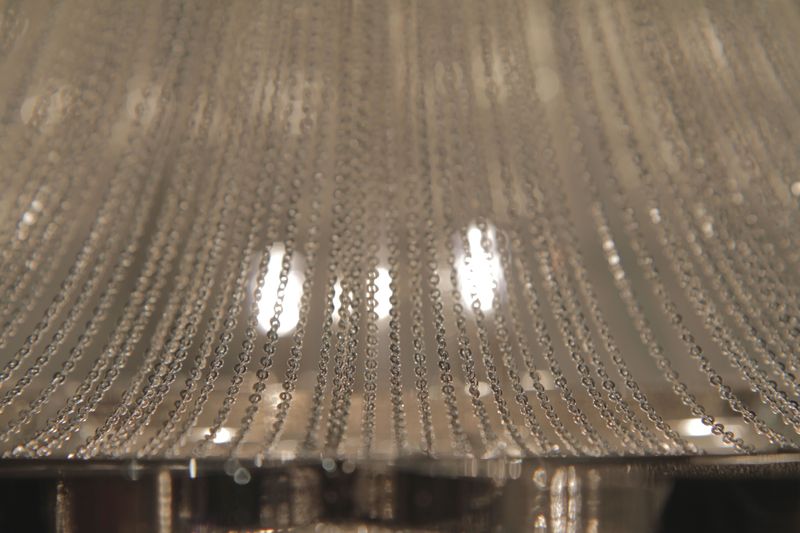 Chantilly 18' 6 Light Flush Mount in Polished Nickel