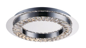Charm 17' Single Light Flush Mount in Polished Chrome